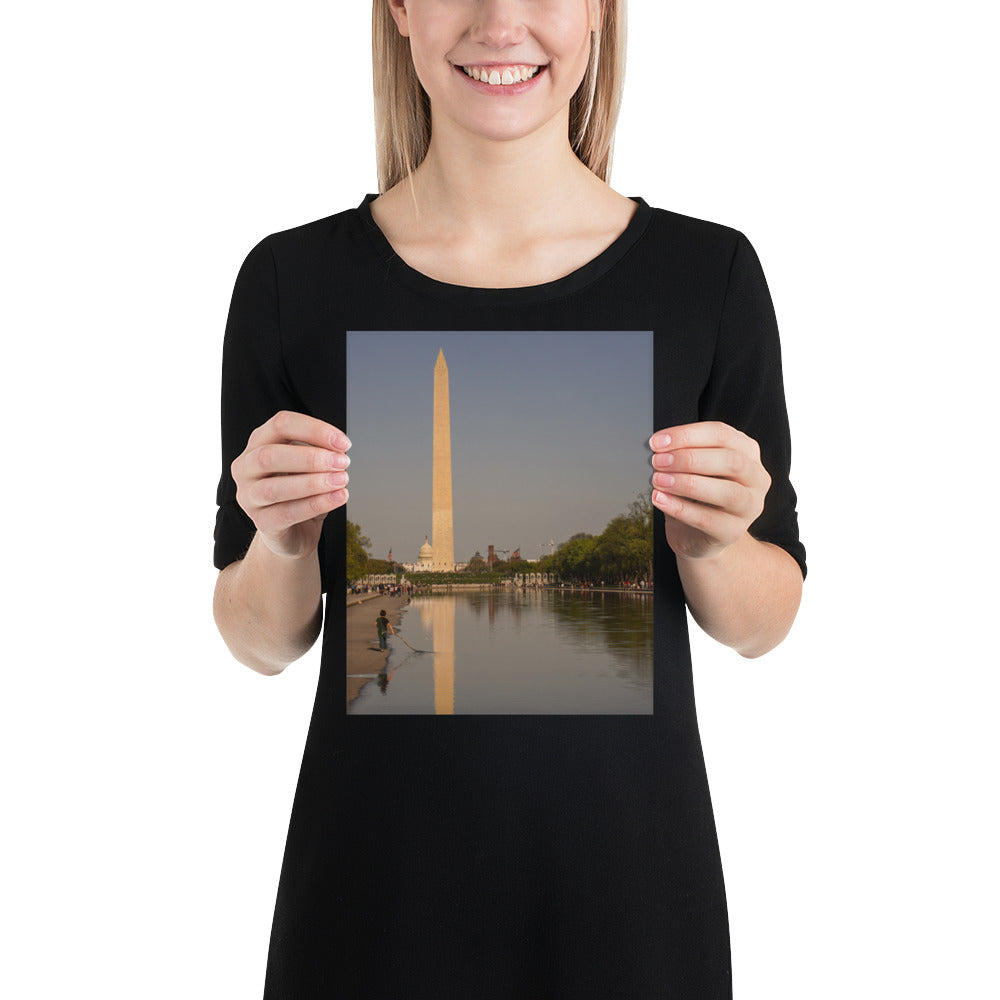 Photo of Lincoln Memorial Reflecting Pool with the Washington Monument