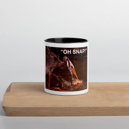Keepsake Photo: Funny Oh Snap! Heron and Fish Mug (with Color Inside)