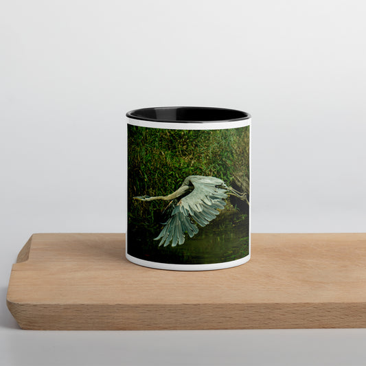Gliding Heron Mug (with Color Inside)