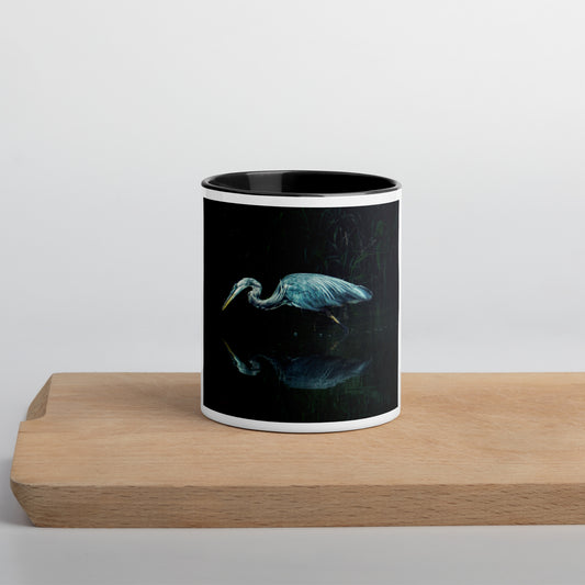 Heron Reflection Mug (with Color Inside)
