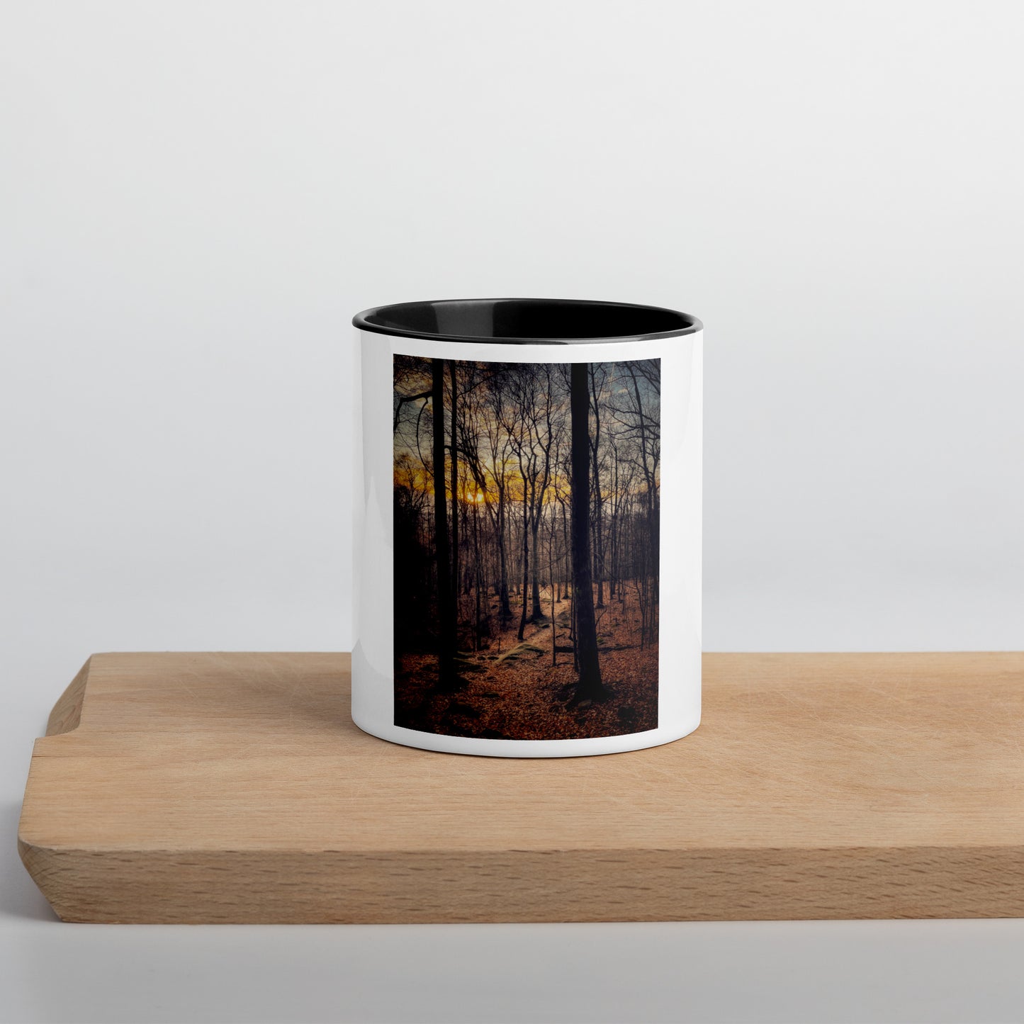 Whipp's Ledges Sunset Mug (with Color Inside)