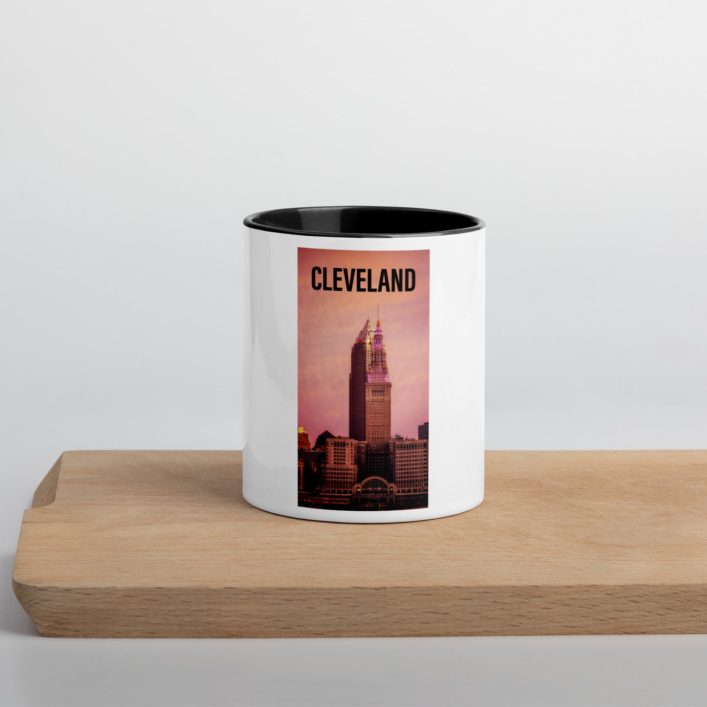 Cleveland Terminal Tower Mug with Color Inside