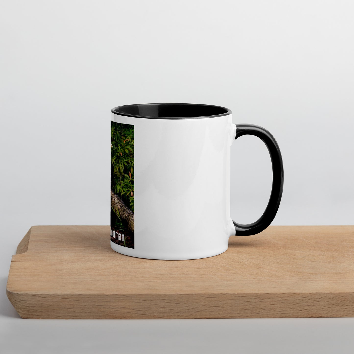 Funny Blue Heron Mug (with Color Inside)