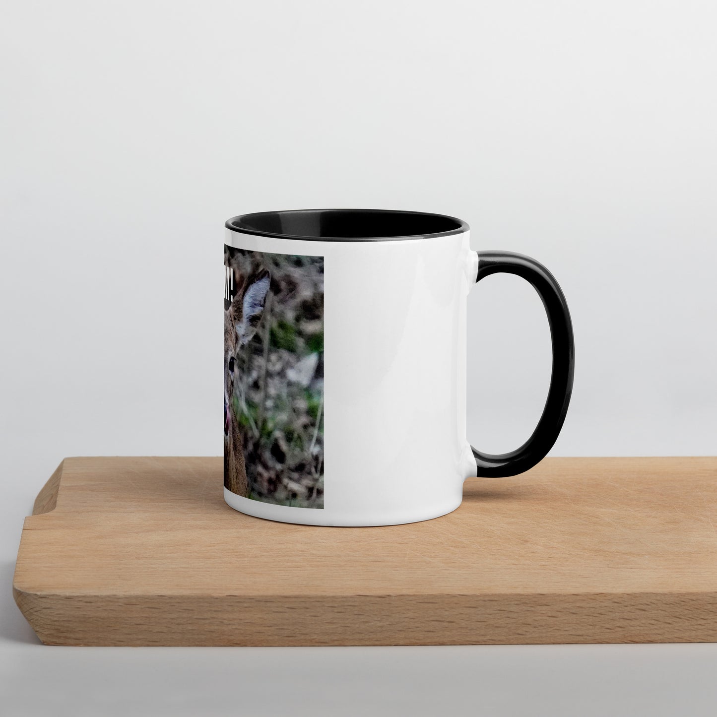 Funny Deer Mug with Color Inside