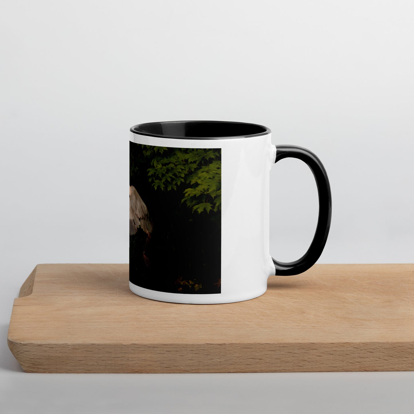Flying Heron Mug (with Color Inside)