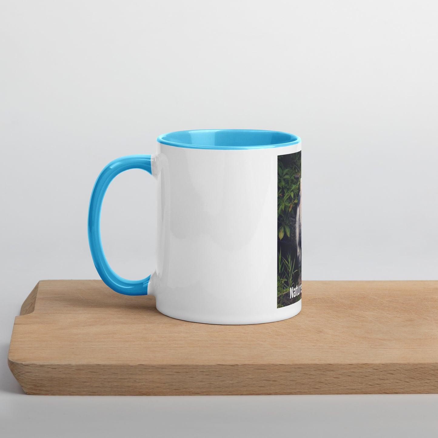 Funny Blue Heron Mug (with Color Inside)