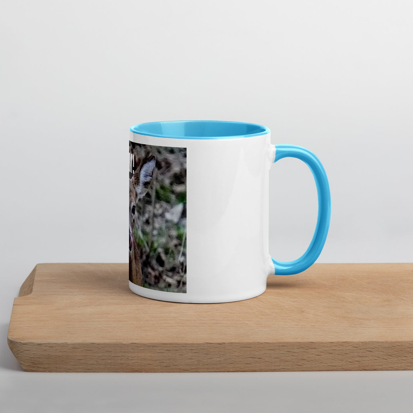 Funny Deer Mug with Color Inside