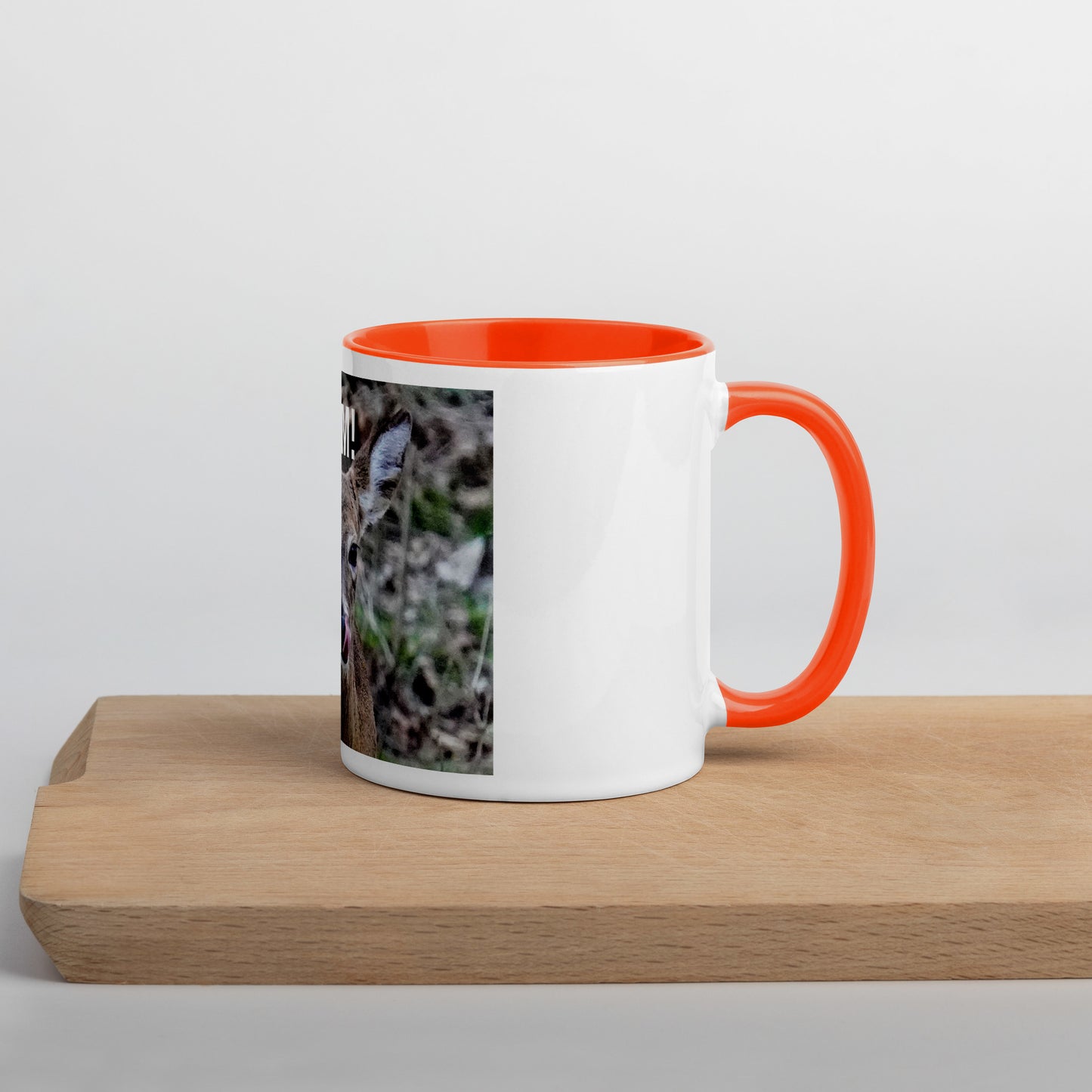 Funny Deer Mug with Color Inside