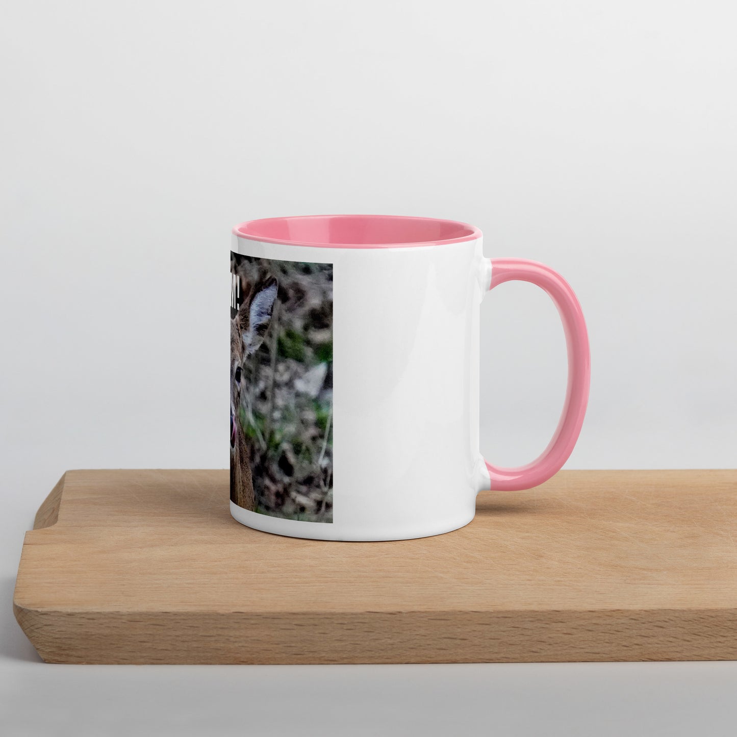 Funny Deer Mug with Color Inside