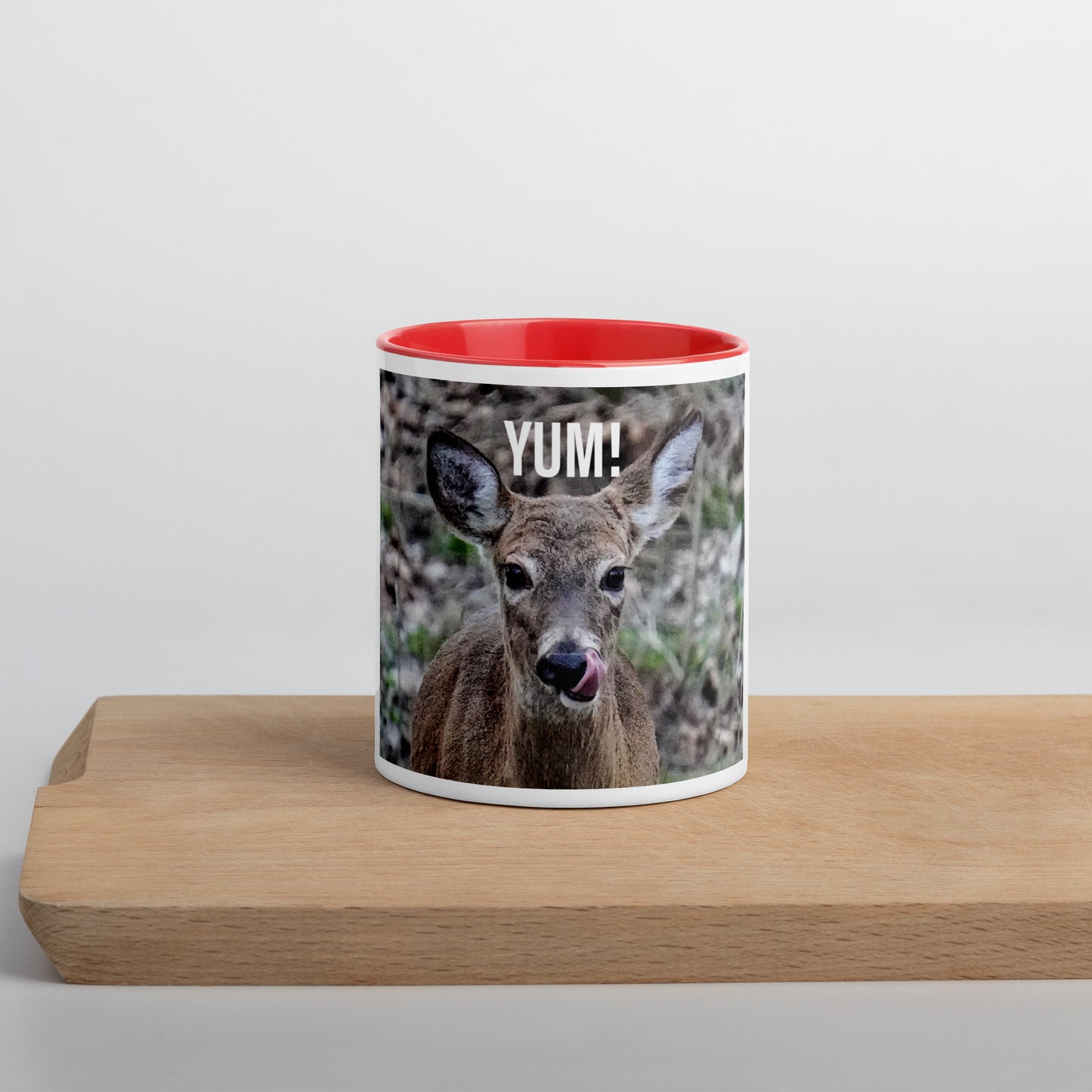Funny Deer Mug with Color Inside