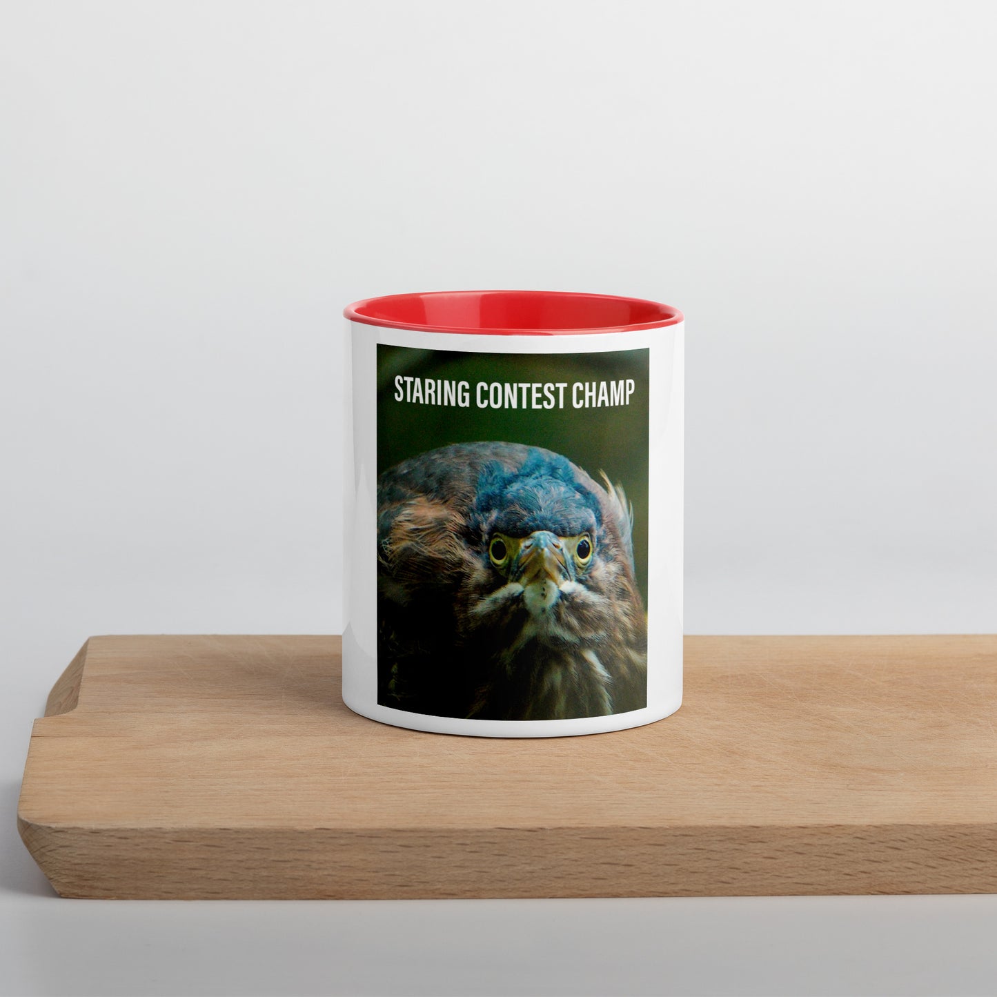 Funny Heron Mug (with Color Inside)