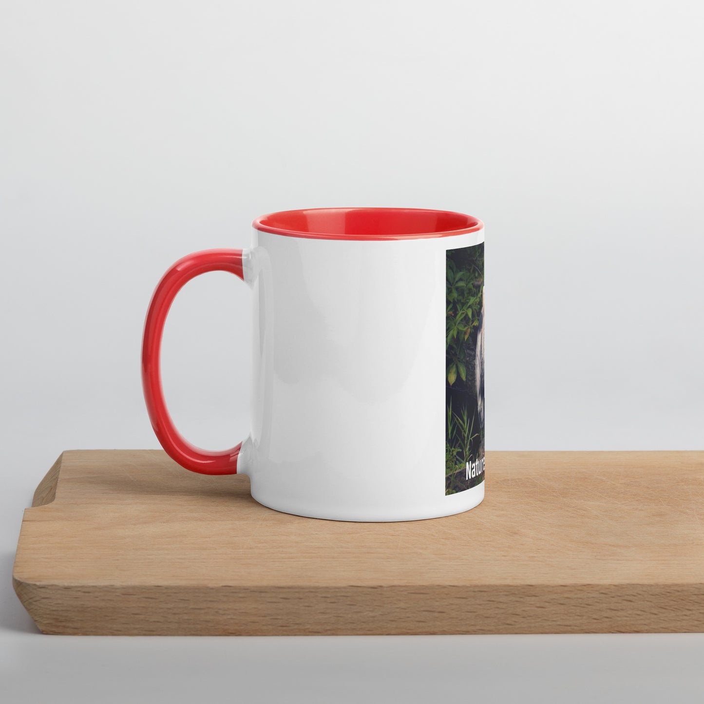 Funny Blue Heron Mug (with Color Inside)