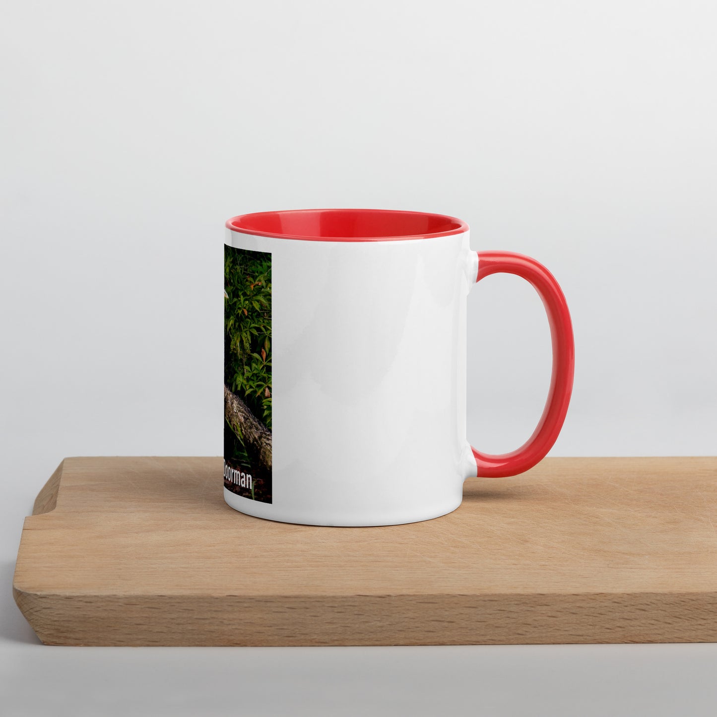Funny Blue Heron Mug (with Color Inside)