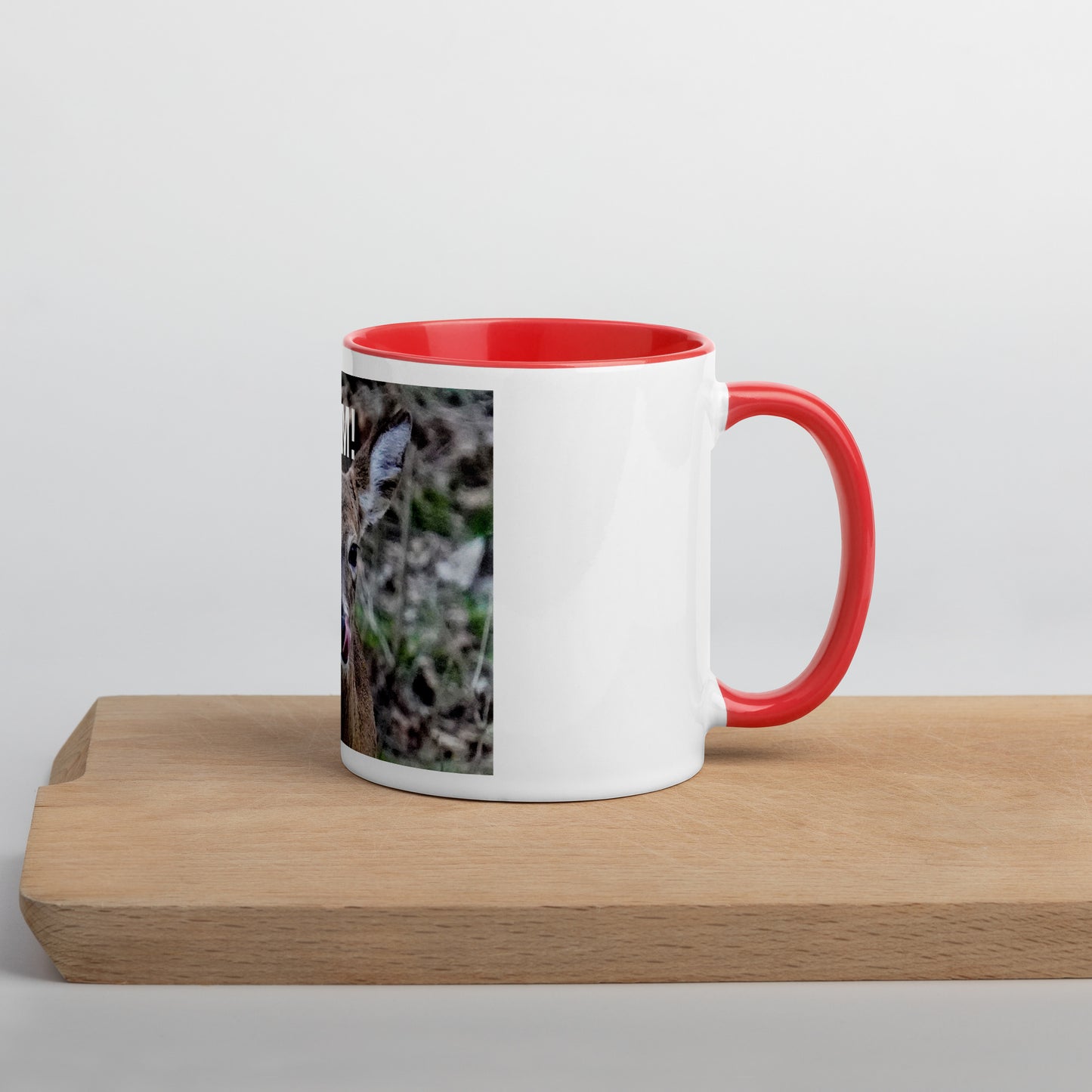 Funny Deer Mug with Color Inside