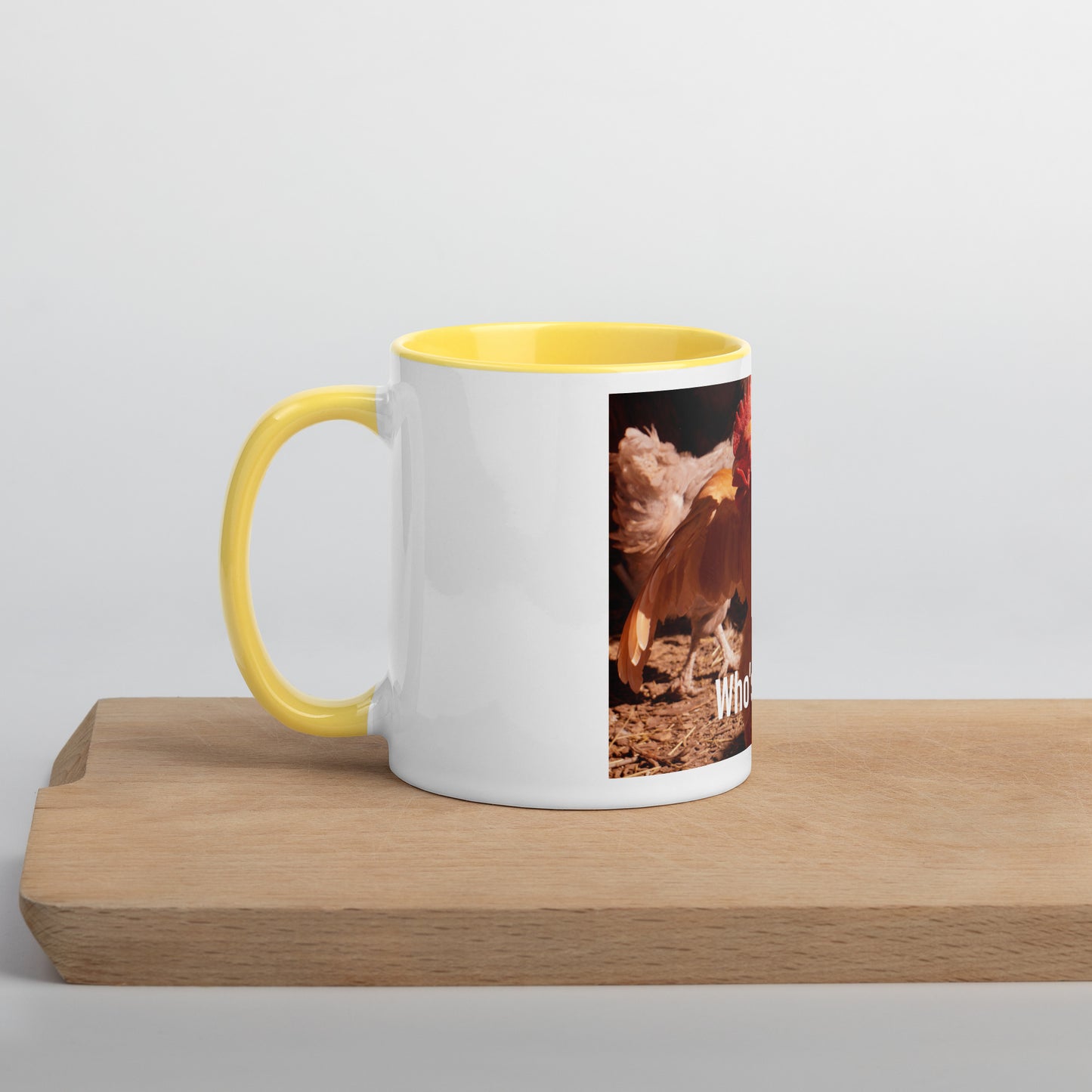 Funny Chicken Mug with Color Inside
