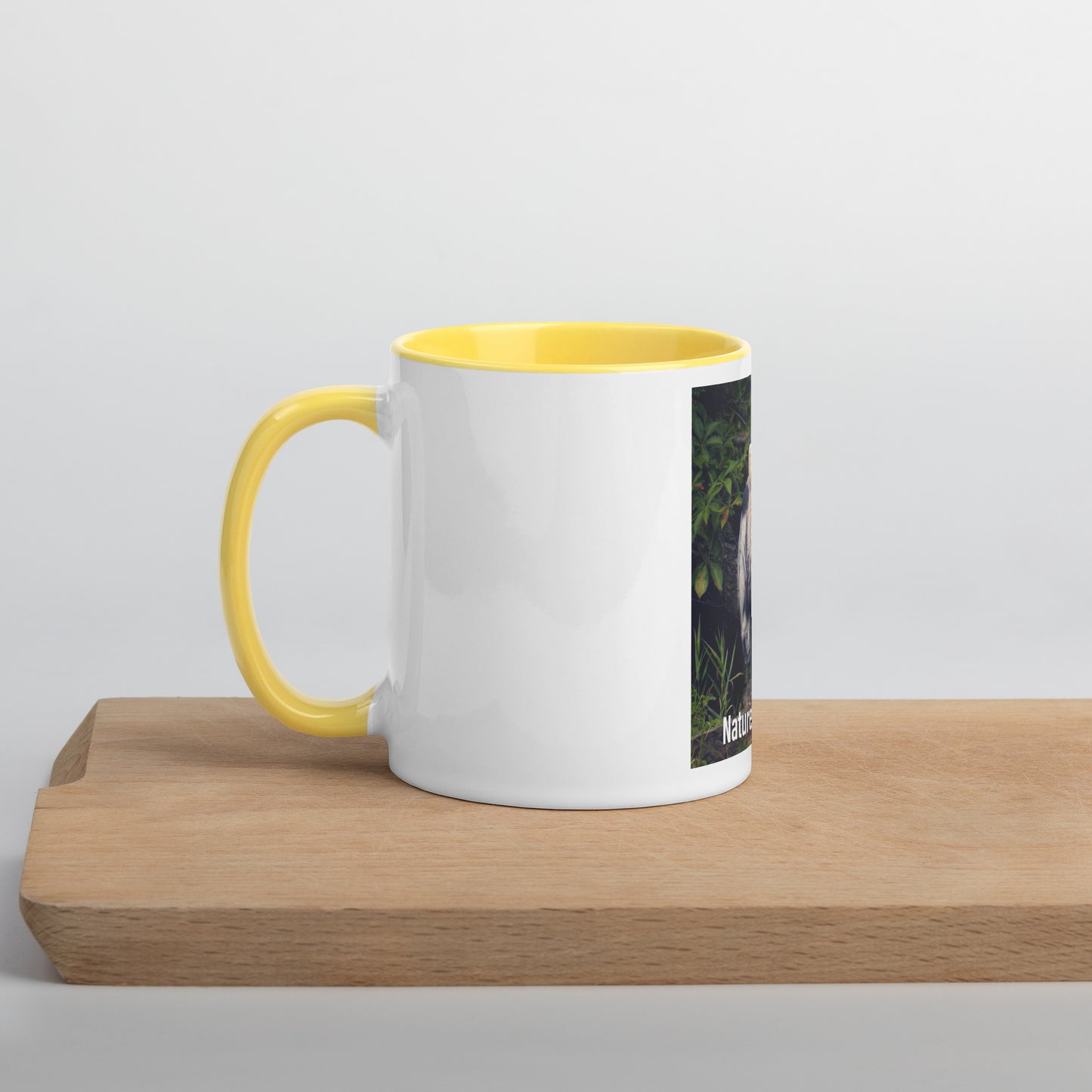Funny Blue Heron Mug (with Color Inside)