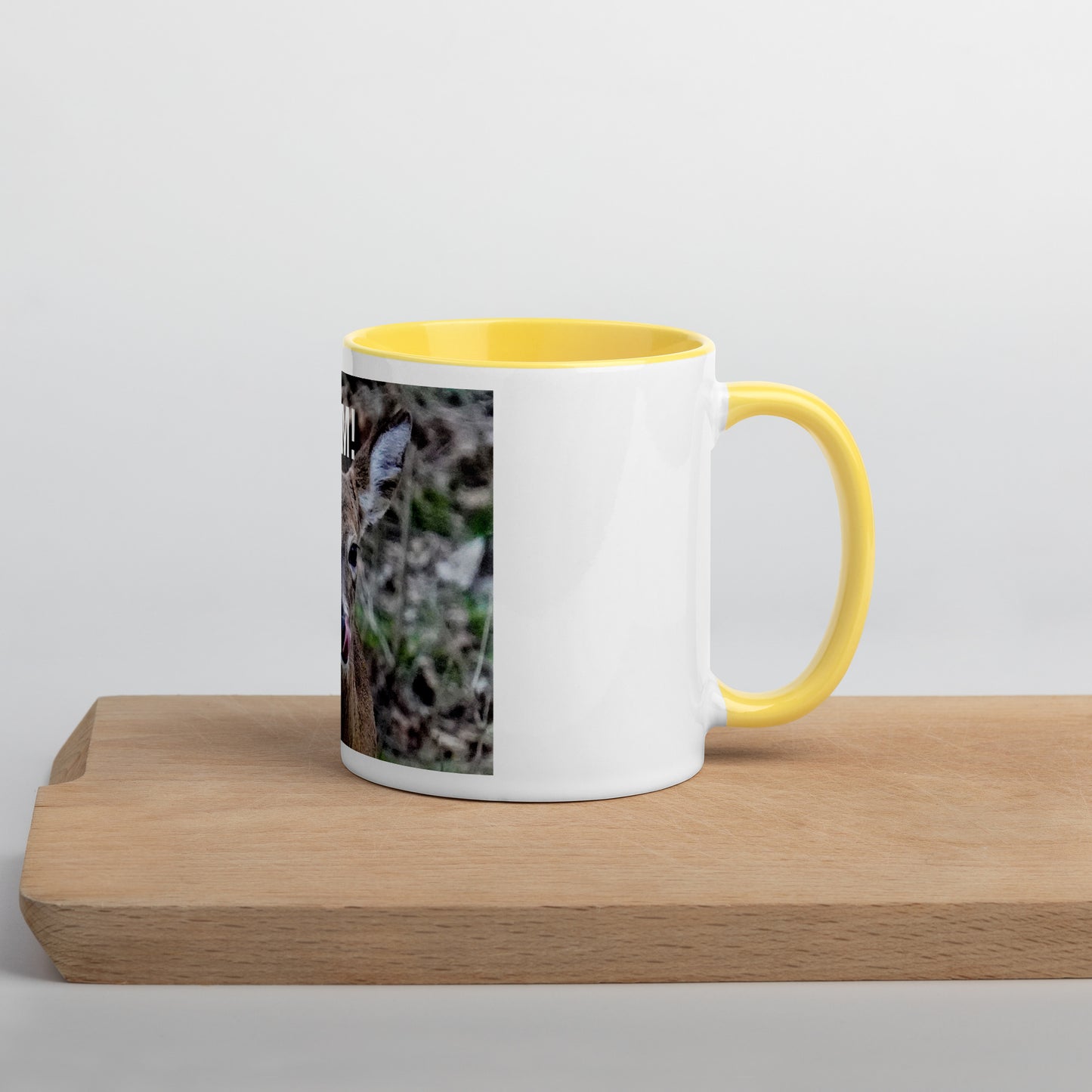 Funny Deer Mug with Color Inside